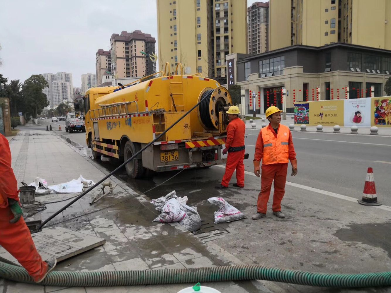 官渡排污管道清淤-管道清洗